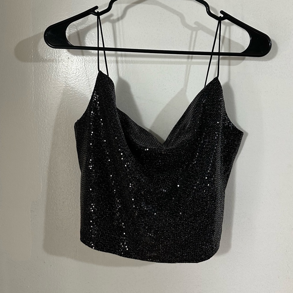 Forever 21, size large, glitz crop top, tank